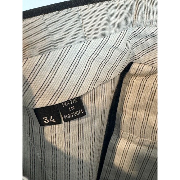 Ermenegildo Zegna Mens Pants Gray Dress Straight Trouser Workwear Formal 34x31 - Picture 8 of 14